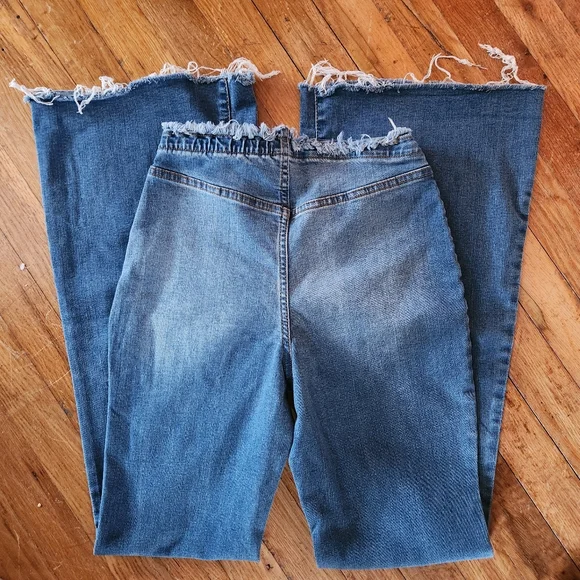 Flared Stretch Denim Jeans - Picture 2 of 4